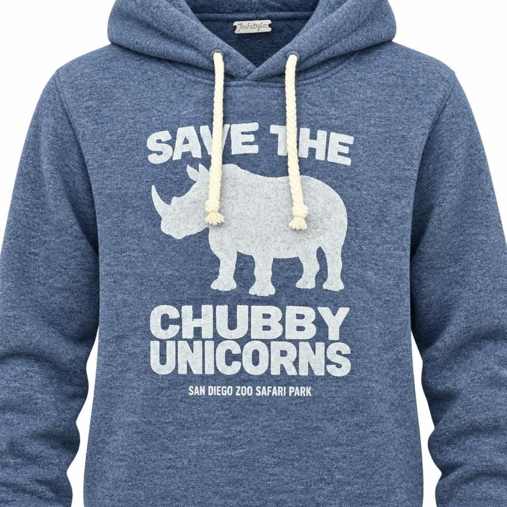 NWT "Save the Chubby Unicorns" hoodie from San Diego Zoo Safari Park | Large
